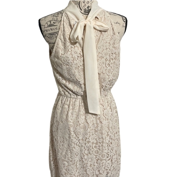 New York & Company ecru cream new with tags dress sz large - Picture 2 of 7